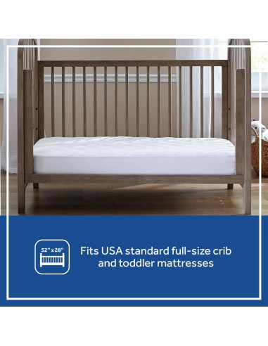 Protector de Colchón Impermeable Sealy Baby Cuna 132x71 cm