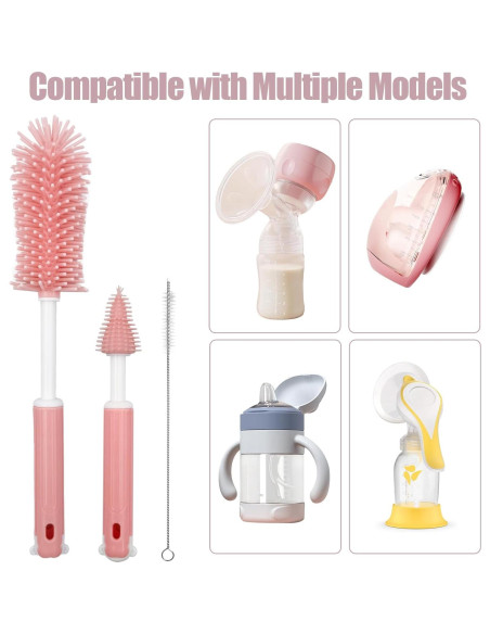 Kit de Limpieza 3 en 1 para Extractores de Leche LynxLink Rosa