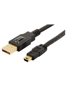 Cable USB 2.0 A-Macho a Mini-B Amazon Basics 0.9m Negro