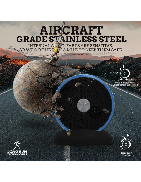 Par de Altavoces Bluetooth Inalámbricos Long Run 10W Azul