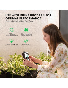 Controlador de Velocidad de Ventilador VIVOSUN 1500W 3 Niveles 2