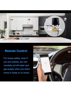 Válvula de Agua Inteligente SENCKIT WiFi Control Remoto 0.53kg 2