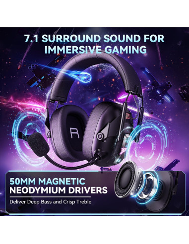 Auriculares Gaming Inalámbricos YPBDAN YP-1 con Micrófono