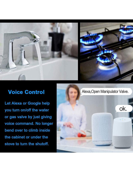 Válvula de Agua Inteligente SENCKIT WiFi Control Remoto 0.53kg
