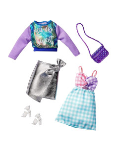 Conjunto de Ropa Barbie 2 Atuendos y Accesorios para Niñas