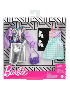 Conjunto de Ropa Barbie 2 Atuendos y Accesorios para Niñas 2