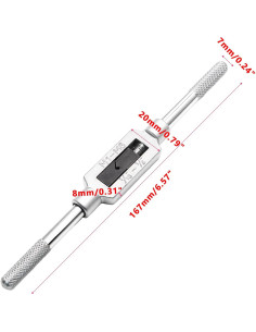 Mango de llave de grifo ajustable Piutouyar M1-M6 16.5cm 2