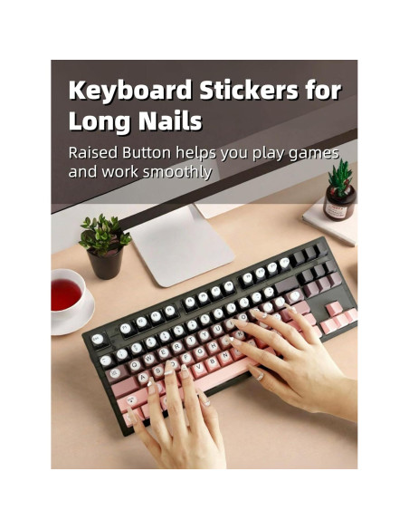 Calcomanías de Teclado Silicona Elevadas 64PCS - Virsomier