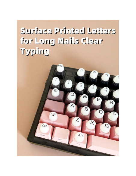 Calcomanías de Teclado Silicona Elevadas 64PCS - Virsomier