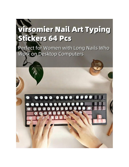 Calcomanías de Teclado Silicona Elevadas 64PCS - Virsomier