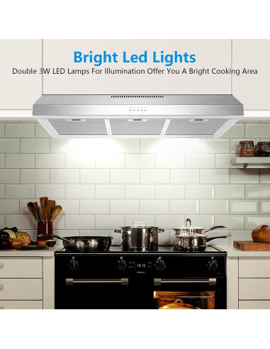 Campana Extractora TAZPI KMJ01 800 CFM 36" Acero Inoxidable