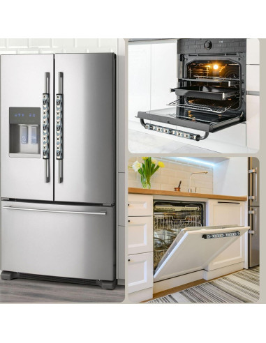 Cubiertas de Manijas de Refrigerador Buyidec - Juego de 2 Neopreno