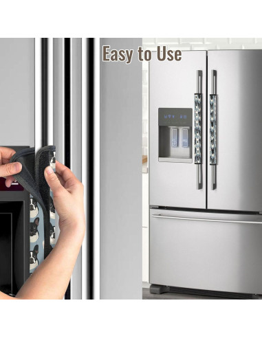 Cubiertas de Manijas de Refrigerador Buyidec - Juego de 2 Neopreno