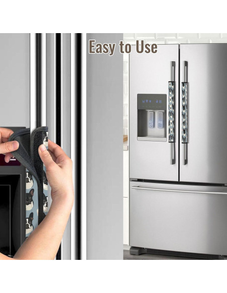 Cubiertas de Manijas de Refrigerador Buyidec - Juego de 2 Neopreno