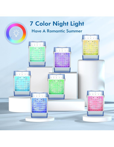 Acondicionador de Aire Portátil 3-en-1 Habseli CF-626R 1000ml