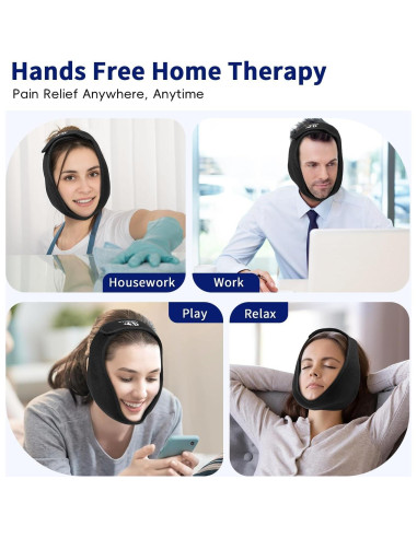 Compresa de Hielo CONBELLA para Alivio de Dolor Facial - Negro