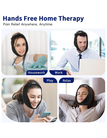 Compresa de Hielo CONBELLA para Alivio de Dolor Facial - Negro