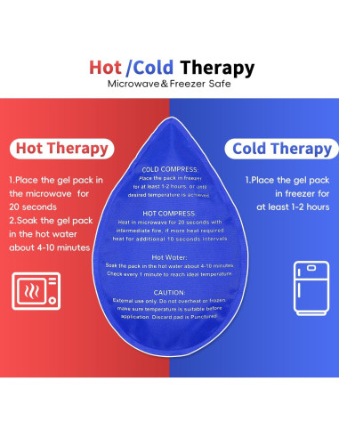 Compresa de Hielo CONBELLA para Alivio de Dolor Facial - Negro