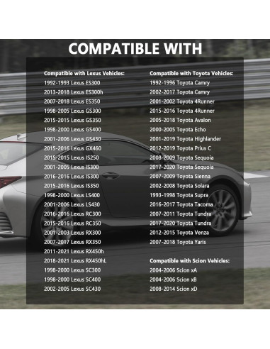 Tapa de Radiador IHOTDER para Lexus Toyota Scion - Acero Inoxidable