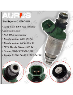 Inyectores de Combustible AURUS x4 23250-74100 para Toyota 2