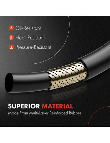 Manguera de Dirección Asistida A-Premium para Toyota Corolla y Chevrolet Prizm 1.8L