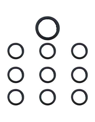 10 Juntas de Boquilla de Lata de Gas LAINLOY - Goma Negra 3.76cm