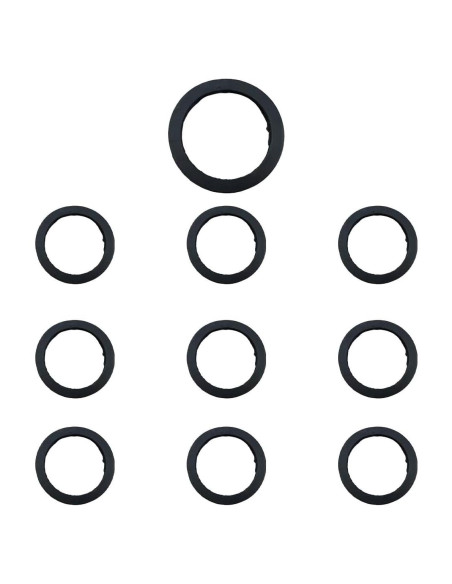 10 Juntas de Boquilla de Lata de Gas LAINLOY - Goma Negra 3.76cm