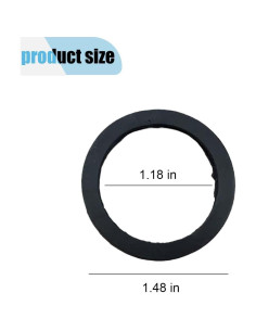 10 Juntas de Boquilla de Lata de Gas LAINLOY - Goma Negra 3.76cm 2