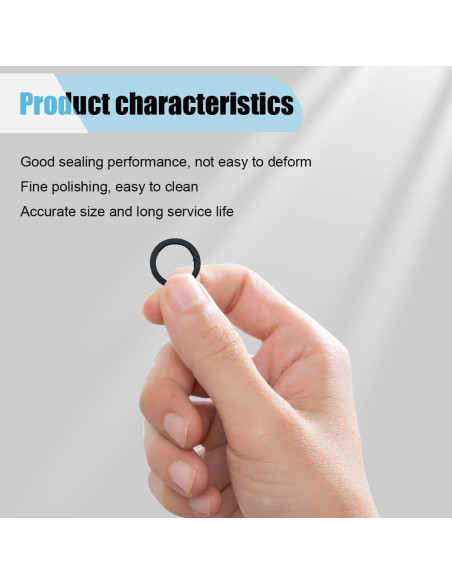 10 Juntas de Boquilla de Lata de Gas LAINLOY - Goma Negra 3.76cm