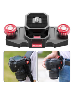 Clip de cámara Taisioner con liberación rápida para DSLR