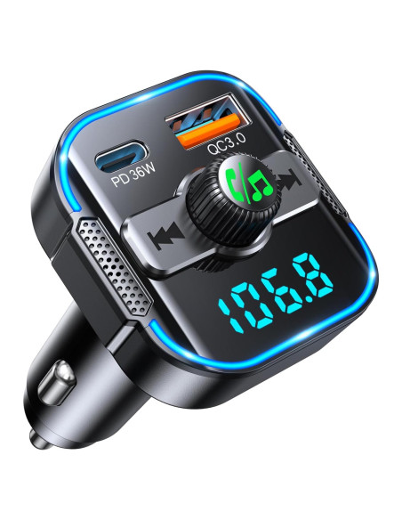 Adaptador Bluetooth 5.3 RIWUSI BC47 Cargador Rápido 54W