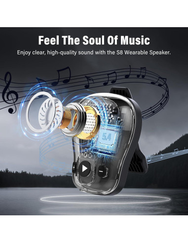 Altavoz Bluetooth portátil ZYHKON S9 resistente al agua 18h