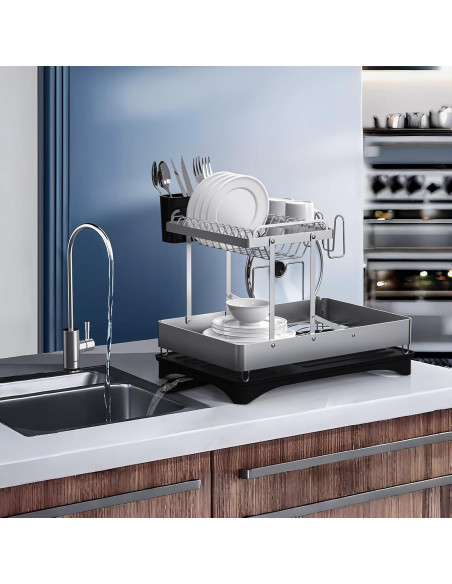 Escurridor de Platos Plegable DCCDU Acero Inoxidable 42x30cm