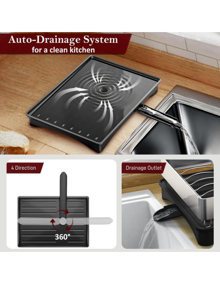 Escurridor de Platos Plegable DCCDU Acero Inoxidable 42x30cm