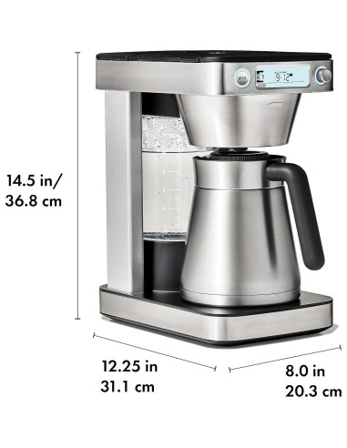 Cafetera de Goteo OXO Brew 12 Tazas Programable Plata