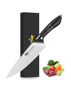 Cuchillo de Chef 20 cm MAD SHARK Acero Inoxidable Negro