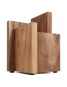 Soporte Magnético para Cuchillos Resafy de Madera Acacia 16 Cuchillos