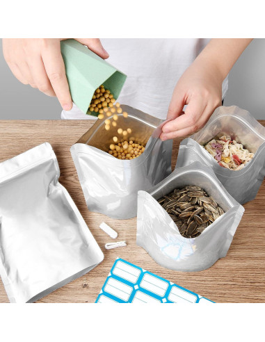 Kit de 100 Bolsas Mylar SYMYNELEC con 400cc Absorbentes