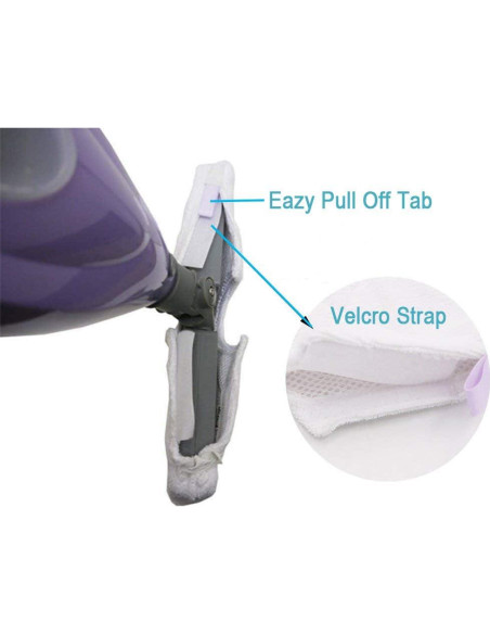 3 Almohadillas de Microfibra Doble Cara Turbokey para Mopa Shark