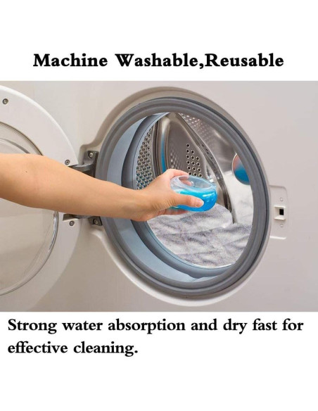 3 Almohadillas de Microfibra Doble Cara Turbokey para Mopa Shark