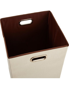 Cesta de Ropa Plegable Amazon Basics Beige Rectangular 22.68kg 2