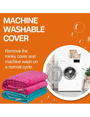 Manta Ponderada Hazli 3.18 kg Rosa 104x152 cm Suave