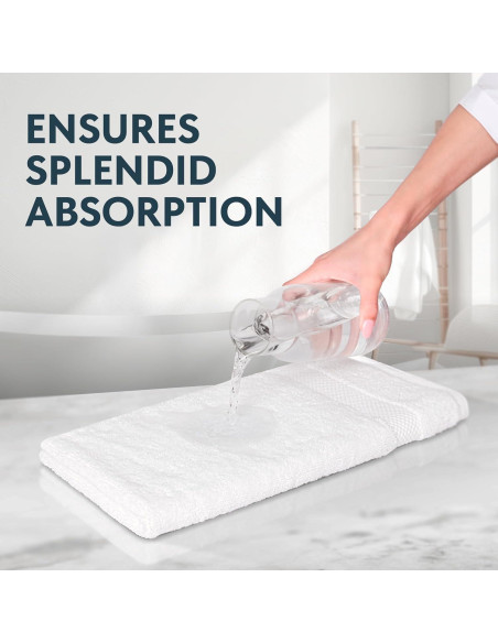 Toallas de Lavado Premium White Classic 33x33 cm - 12 Piezas