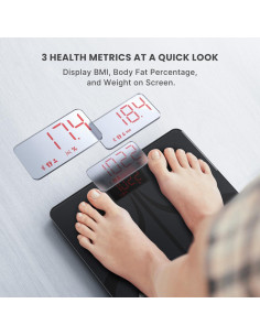 Báscula Inteligente RENPHO Digital 180 kg USB-C 13 Medidas 2