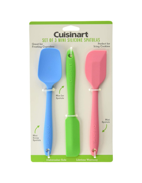 Juego de 3 Espátulas Mini Cuisinart de Silicón Multicolor