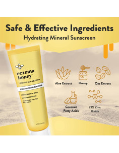 Crema Solar Mineral Hidratante Eczema Honey SPF 30 - 48 g 2