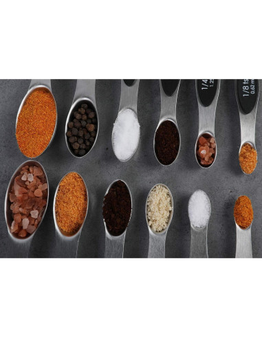 Juego de Cucharas Medidoras Magnéticas Acero Inoxidable 15ml