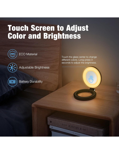 Anillo de Luz Magnético con Espejo Shenzhen H22B, 3 Modos