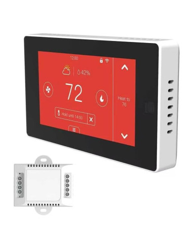 Termostato Programable Táctil WiFi Topfurn 0.54 kg Control APP