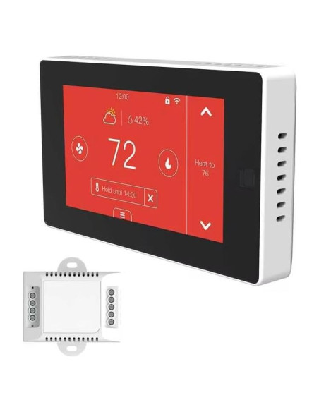Termostato Programable Táctil WiFi Topfurn 0.54 kg Control APP
